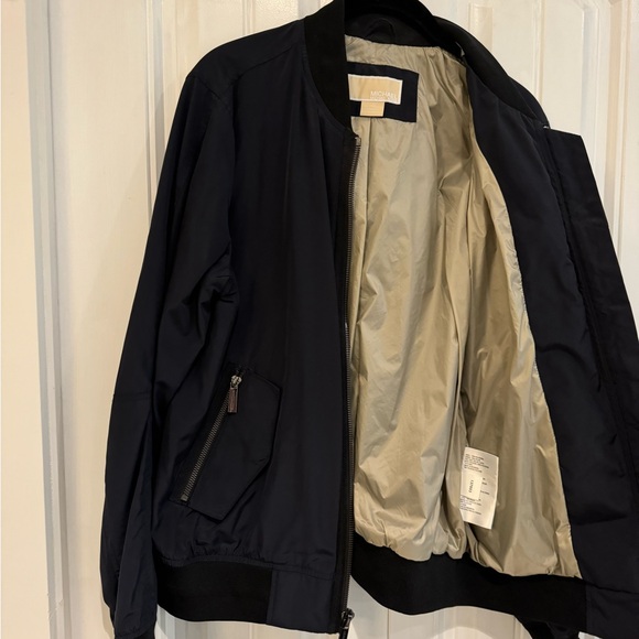 MICHAEL Michael Kors Navy bomber jacket size M NWOT - Picture 3 of 5